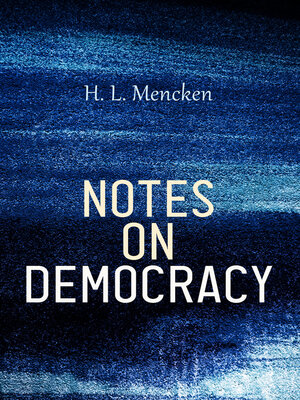 cover image of Notes on Democracy